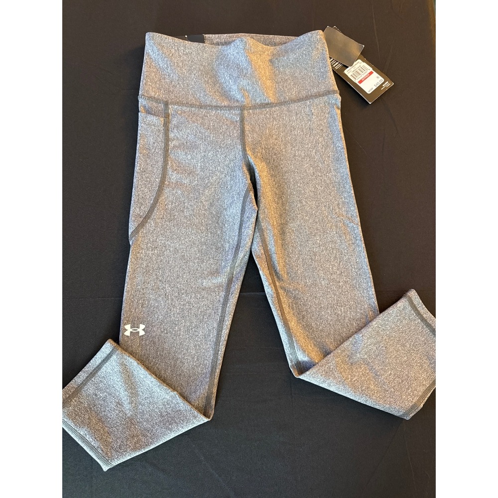 Under Armour HeatGear High Rise Compression Capri Leggings Gray Women's XS NWT